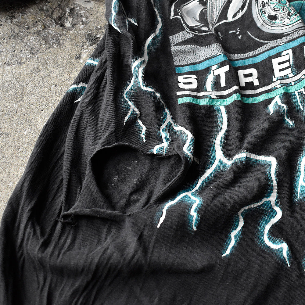 90’s AMERICAN THUNDER “TOO HOT” Hot Rod Tシャツ USA製 250803H