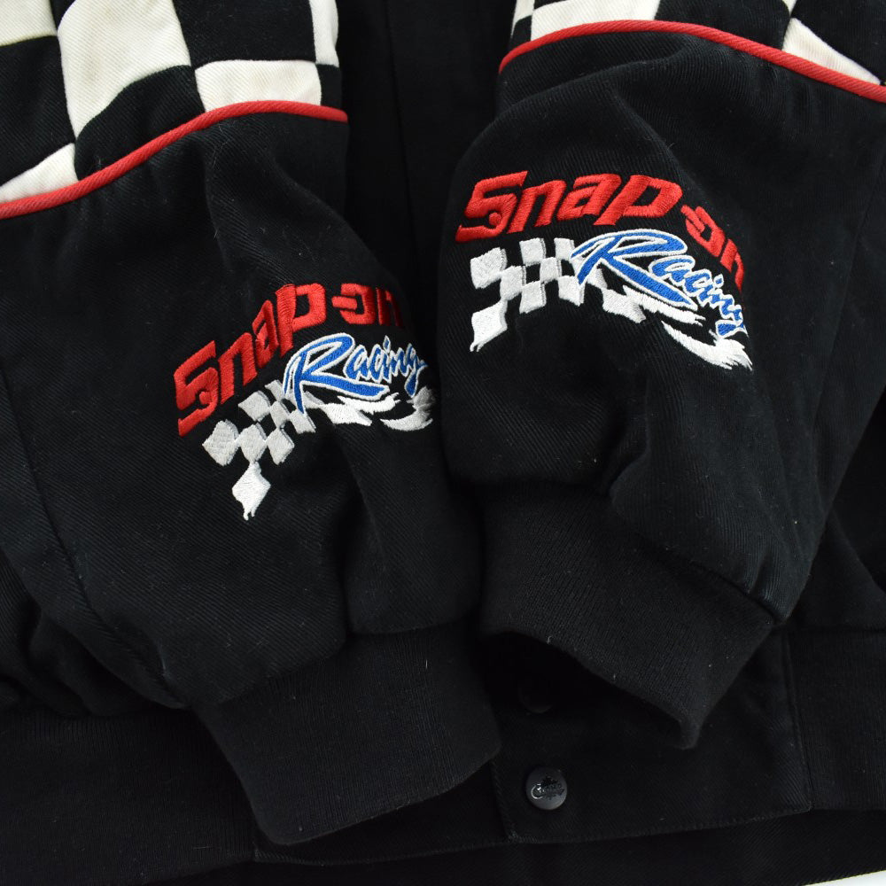 90's CHOKO "Snap-on Racing" チェッカーフラッグ レーシングジャケット 260918H