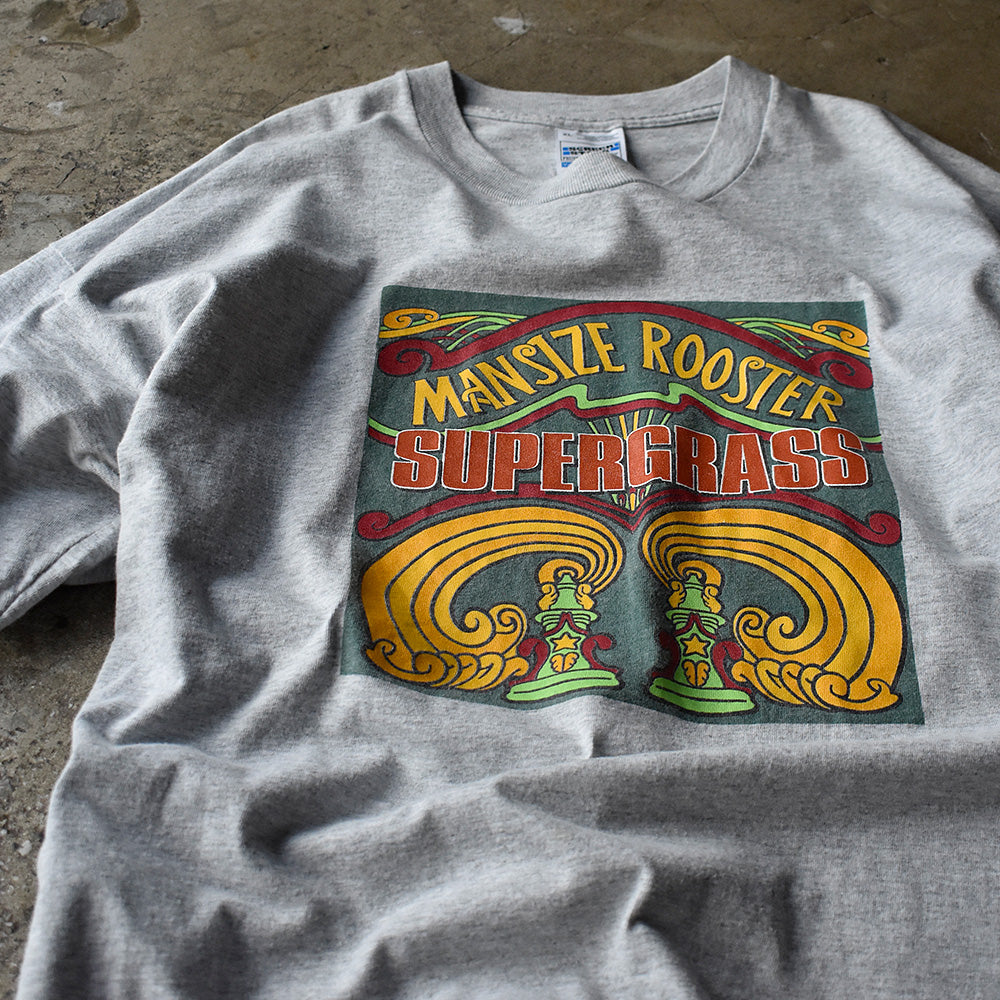 スーパーグラス Mansize Rooster ジャケットデザイン Tシャツ 1995年 スクリーンスターズ XL ヴィンテージ