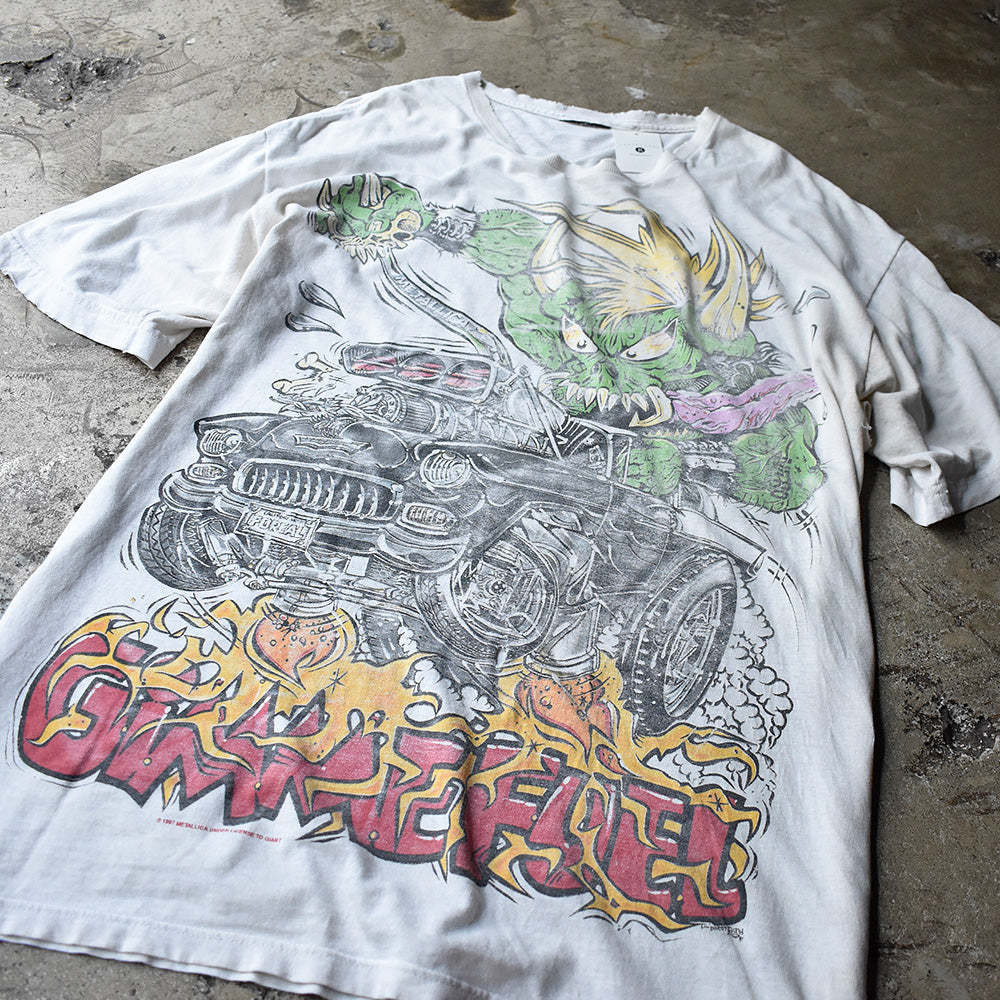 メタリカ×エド・ロス GIMMEFUEL ノースアメリカツアー Tシャツ 1998年 ヴィンテージ