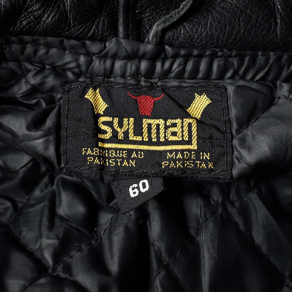 80's SYLMAN ボンテージ レザージャケット 240212H