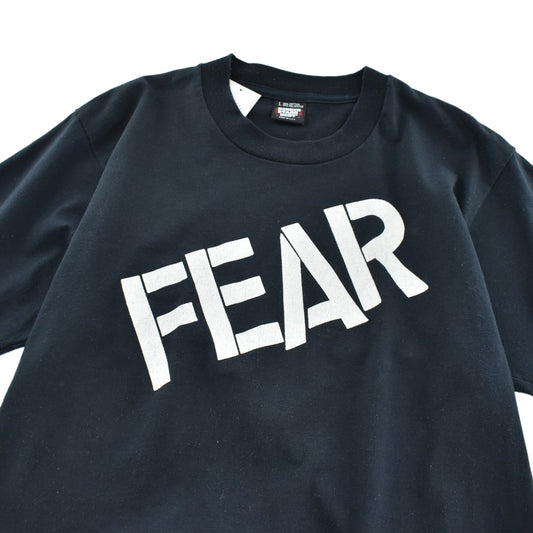 80's FEAR ハードコアパンク ロゴ Tシャツ 260421H