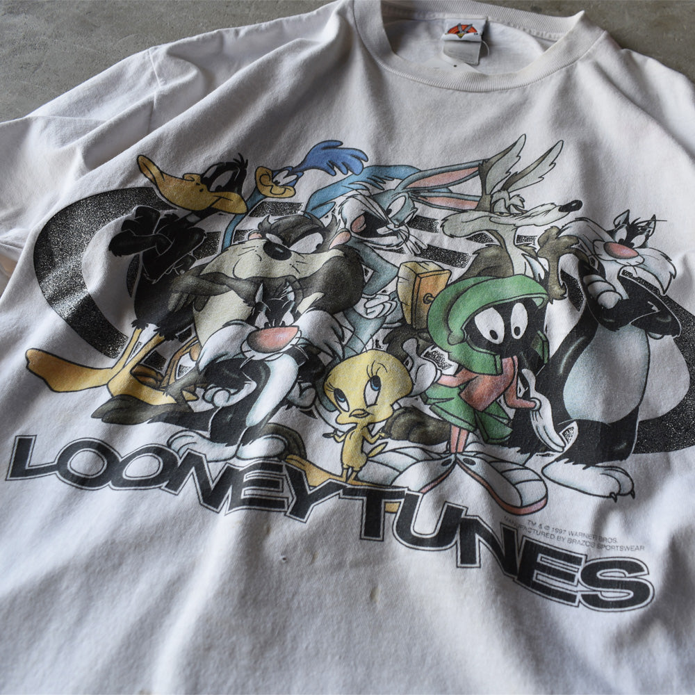 90's　Looney Tunes/ルーニー・テューンズ ラメプリント！ Tee　USA製　220628