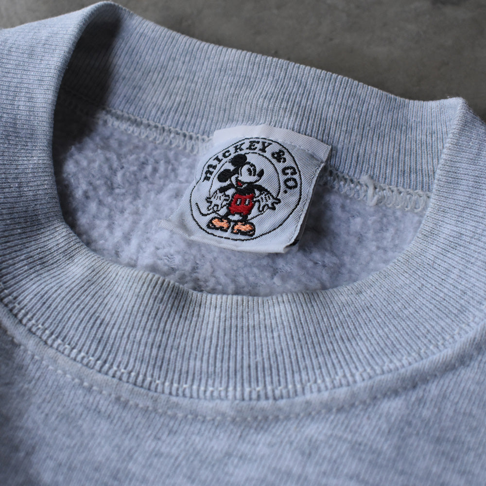 90's Disney “Mickey“ 刺繍 スウェット USA製 231006