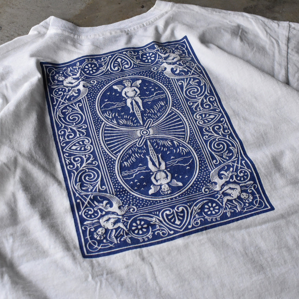 90's SCREEN STARS ”Bicycle Playing Cards” 両面プリント トランプ Tシャツ 240521