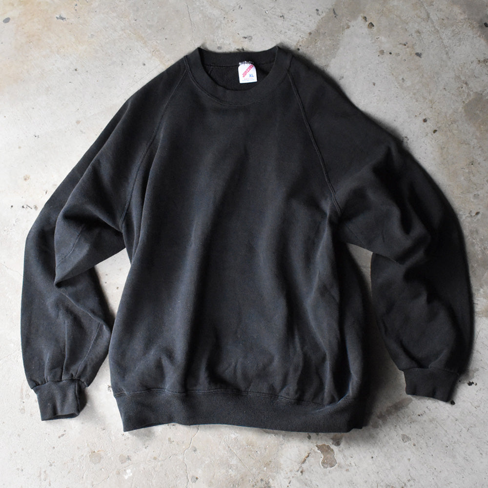80's JERZEES ブラック XL 無地 スウェット USA製 241115