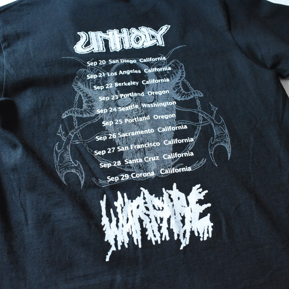 デッドストック！ UNHOLY GRAVE × Insect Warfare "Grind Terror US West Coast Tour 2007" Tシャツ 250919