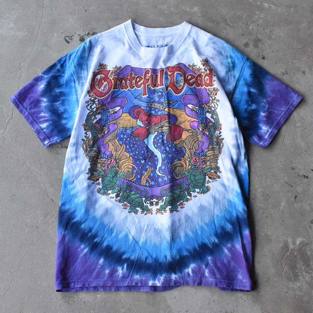 Y2K LIQUID BLUE Grateful Dead デッドベア！ タイダイTシャツ 240819