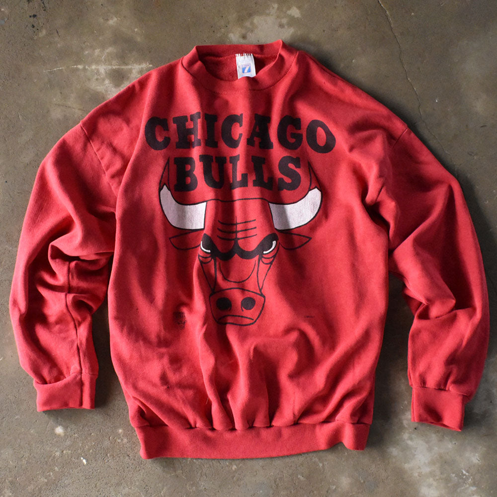 90’s LOGO7 “NBA Chicago Bulls” スウェット USA製 240324