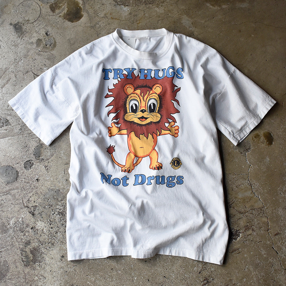 90's～ “TRY HUGS Not Drugs” Tシャツ 240523H