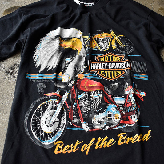 80’s Harley Davidson “Best of the Breed”バイク Tシャツ 240723H