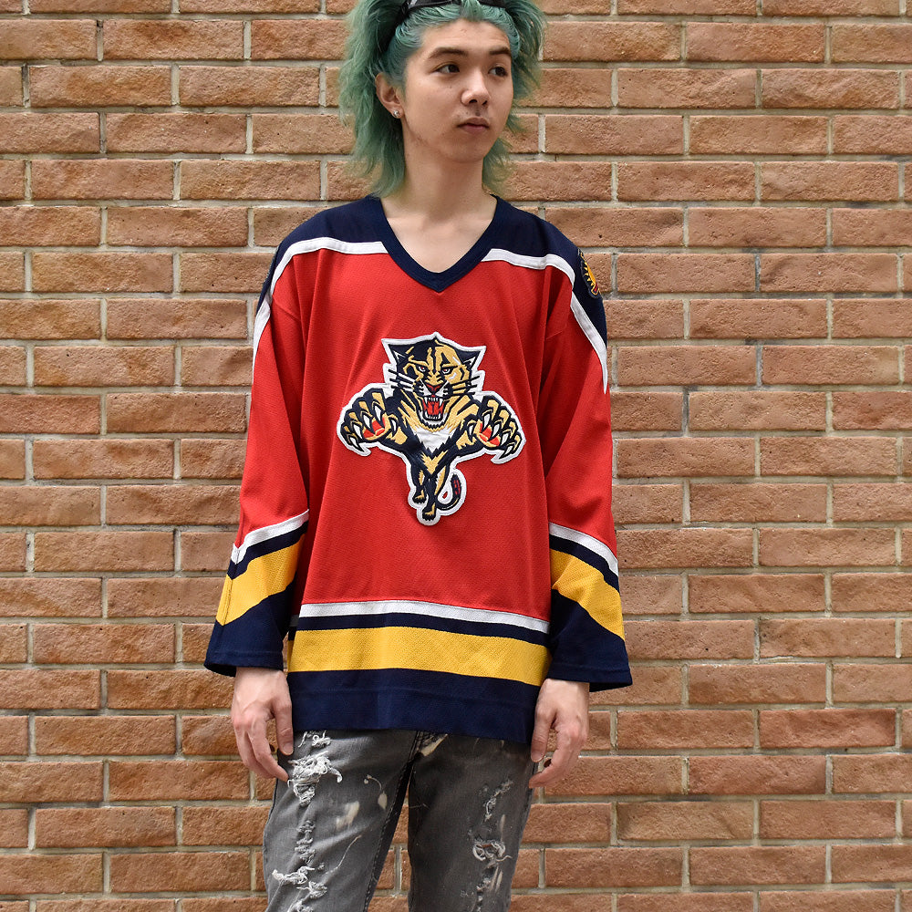 90's～ CCM NHL “Florida Panthers” ホッケーシャツ 250520H