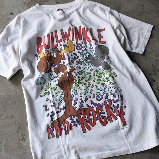 90's “The Adventures of Rocky and Bullwinkle and Friends” キャラ Tシャツ USA製 240626