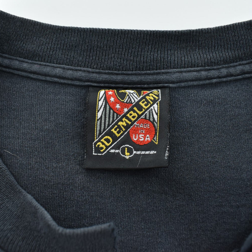 90's 3D EMBLEM "FEAR NO EVIL" ウィザード バイカーTシャツ USA製 260825H