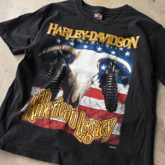 90's Harley-Davidson “OMAHA” 両面プリント No.1ロゴ Tシャツ USA製 240616