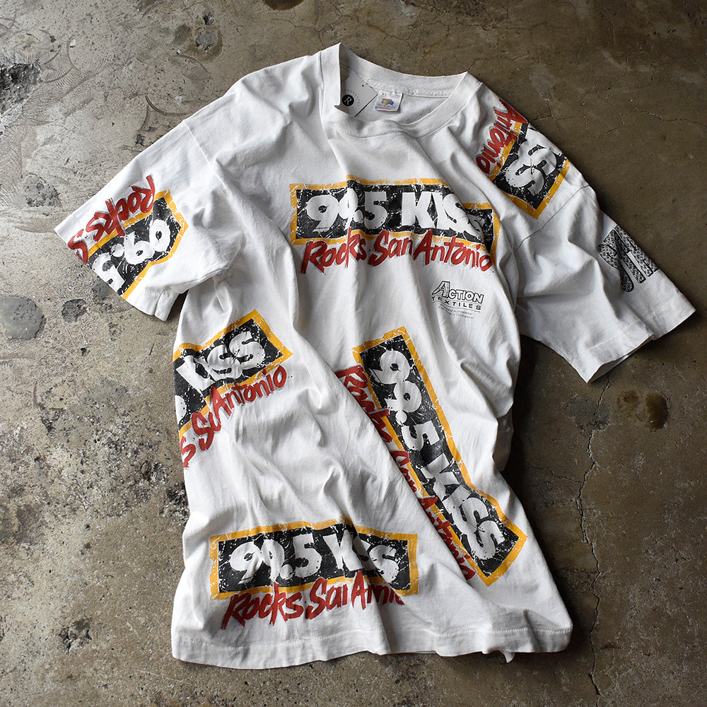 90's “99.5 KISS“ Radio マルチプリントTシャツ USA製 240820H