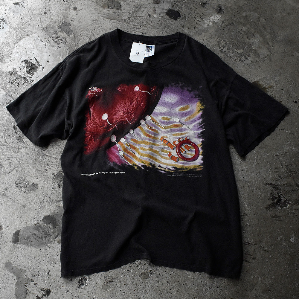 90's　Todd Rundgren/トッド・ラングレン　"No World Order"  sperm Tee　230814H