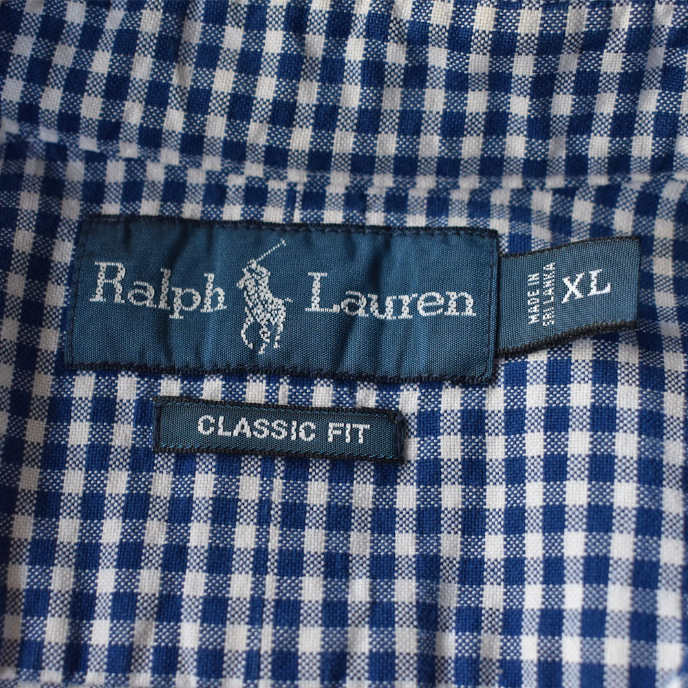 Ralph Lauren “CLASSIC FIT” ギンガムチェック ボタンダウンシャツ 240327 S2082