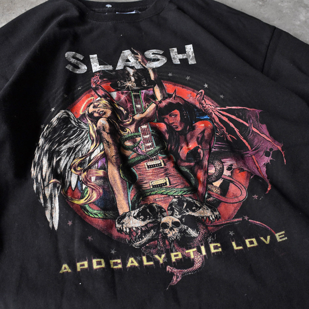 スラッシュ Apocalyptic Love 天使と悪魔 ツアーTシャツ 2012〜2013年 ガンズ・アンド・ローゼズ 古着