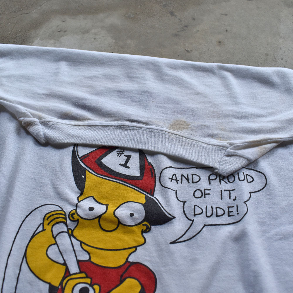 80’s　Bart Simpson/バート・シンプソン “FIRE FIGHTER” Tシャツ　USA製　230816