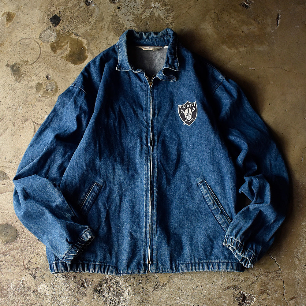 Chalk Line NFL レイダース デニム スウィングトップ 1980年〜 USA製 ヴィンテージ