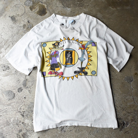 90's Looney Tunes “Six Flags” 海外アニメ キャラ Tシャツ USA製 240722H