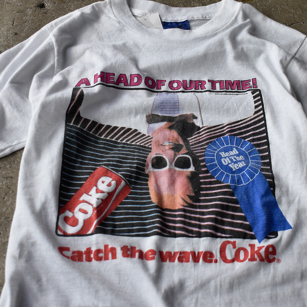 マックス・ヘッドルーム コカ・コーラ Catch the wave Coke Tシャツ 1987年 USA製 ヴィンテージ