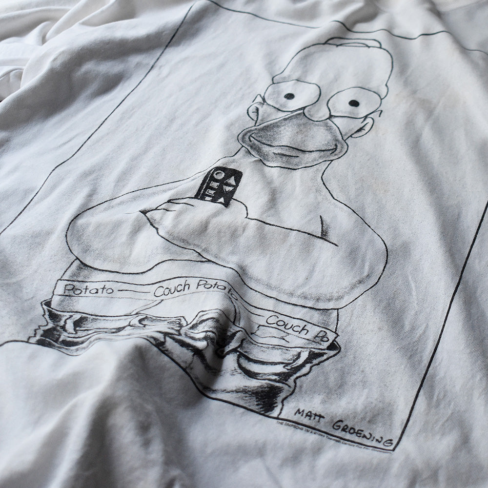 ザ・シンプソンズ ホーマー Couch Potato カルバン・クライン パロディTシャツ 1994年 ヴィンテージ
