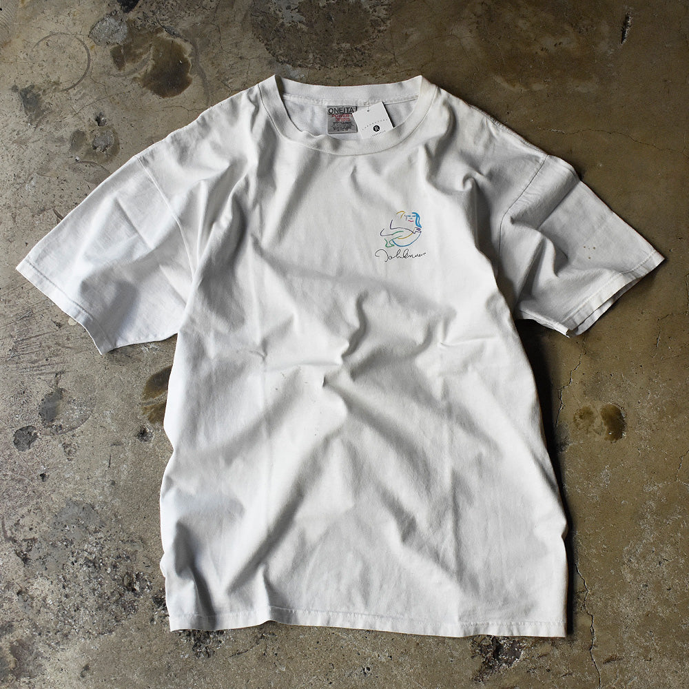 90's John Lennon “Bag One Art” イラストTシャツ 231129H