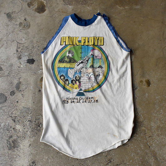 80's PINK FLOYD "NASSAU COLISEUM" Tour カットオフ ロック Tシャツ 250819H