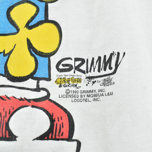 90's Mother Goose & GRIMM "SAFE SEX" メッセージTシャツ USA製 260327H