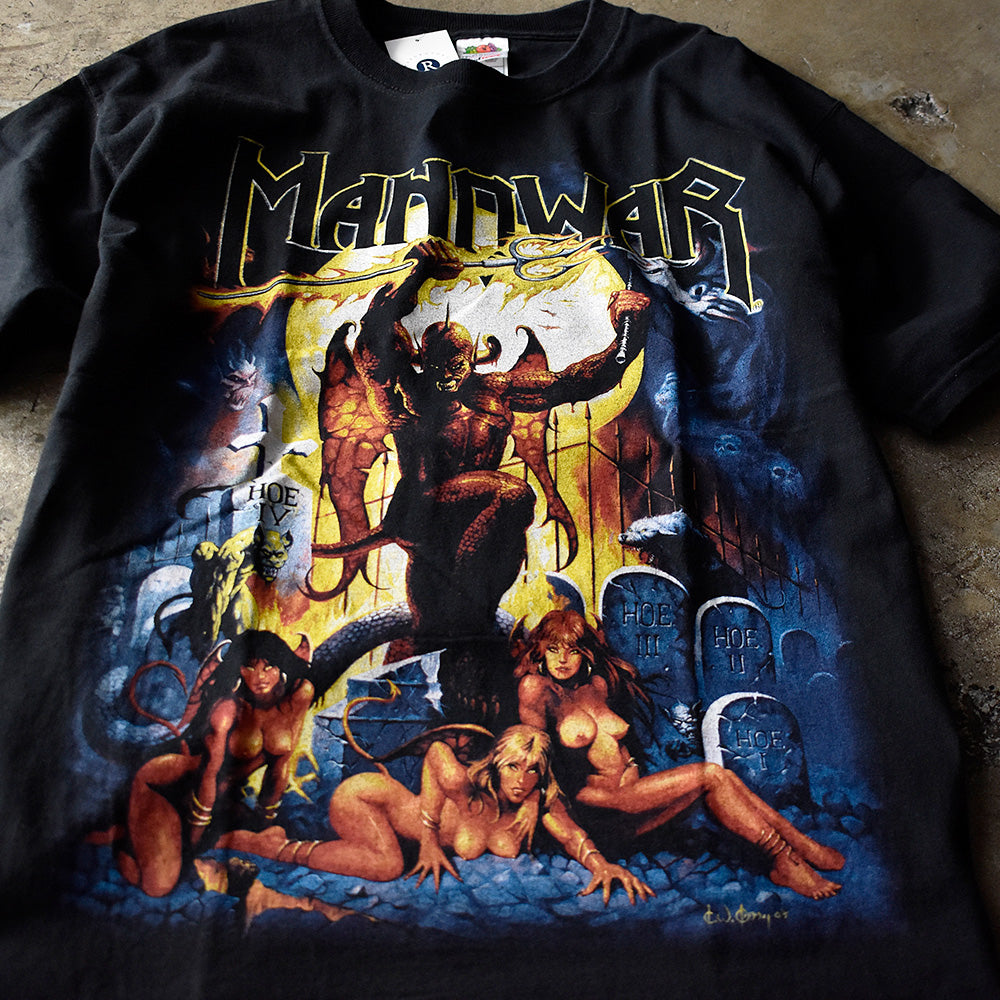 Y2K Manowar “Demons, Dragons And Warriors” World Tour Tシャツ 240911H