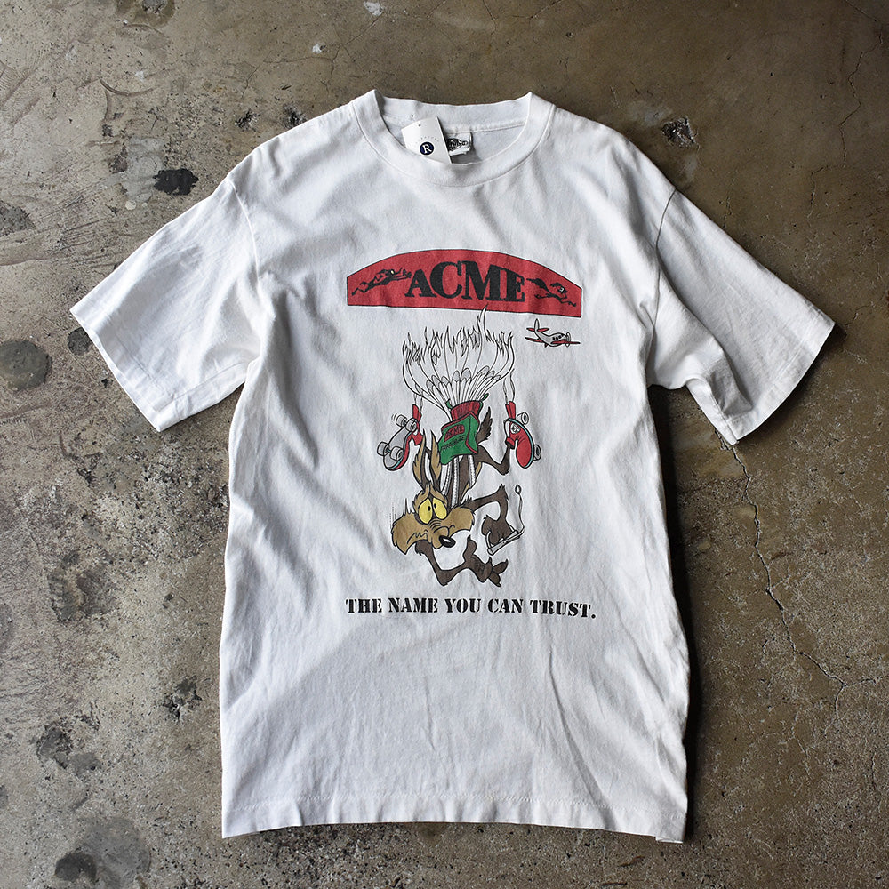 90's ACME CLOTHING Looney Tunes “Wile E. Coyote” 海外アニメ キャラ Tシャツ USA製 250702H