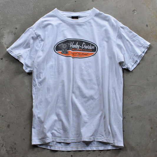90's Harley-Davidson/ハーレー・ダビッドソン サークルロゴ Tシャツ 230910