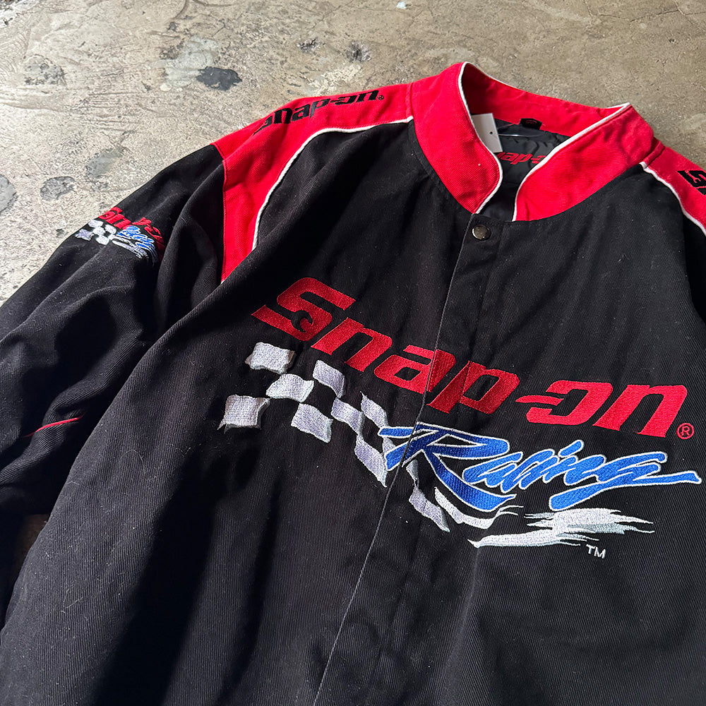 Y2K “Snap-on” コットン レーシングジャケット 240222H