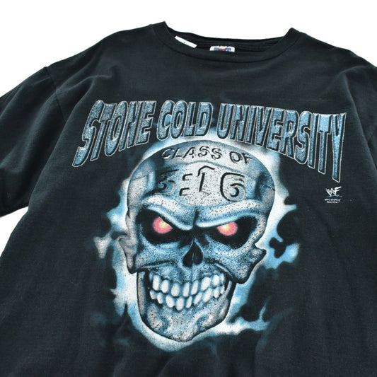 90's WWF “STONE COLD UNIVERSITY” Steve Austin プロレスT 260417H