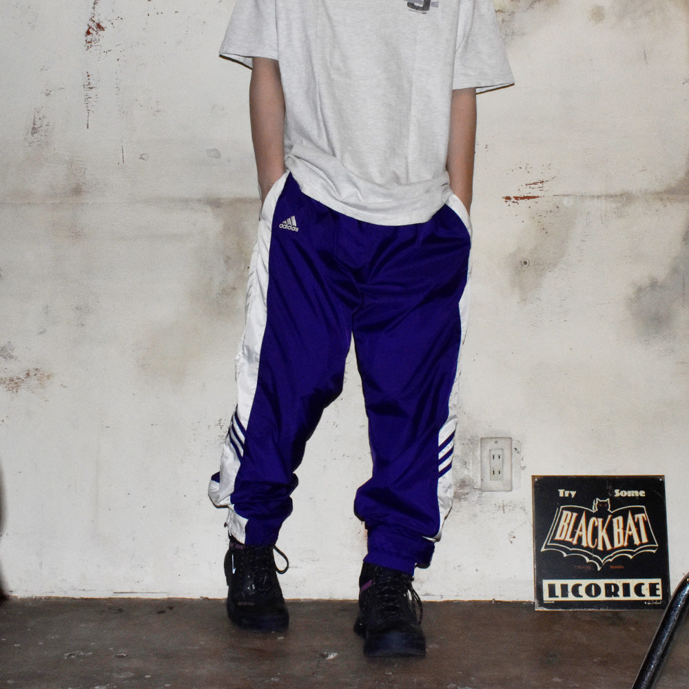 Y2K adidas パープル！ ナイロンパンツ 240406H