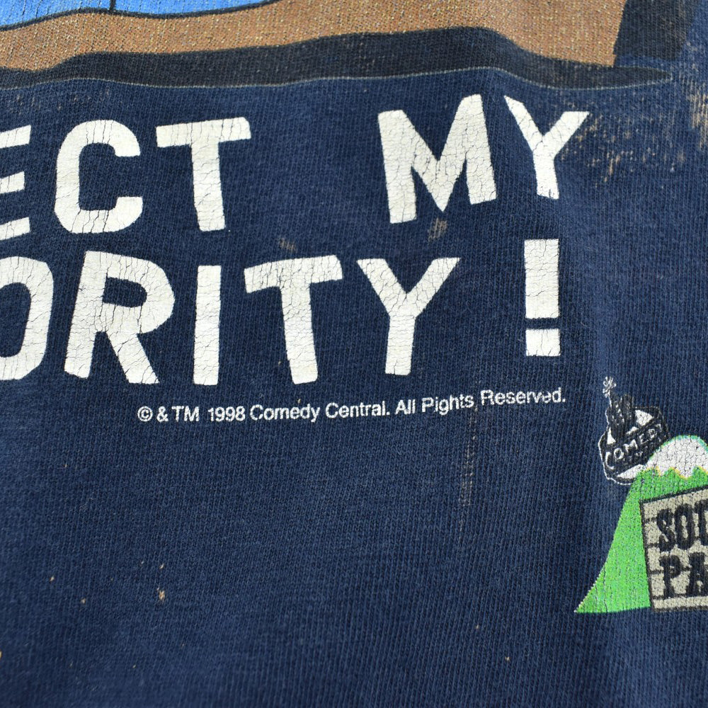 90's South Park "RESPECT MY AUTHORITY!" Cartman アニメTシャツ 260804H