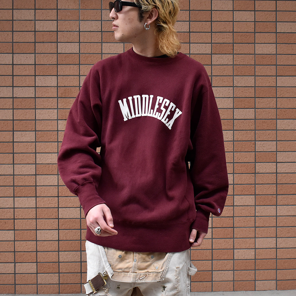 90’s Champion UK！"Middlesex" RWスウェット USA製 240225H