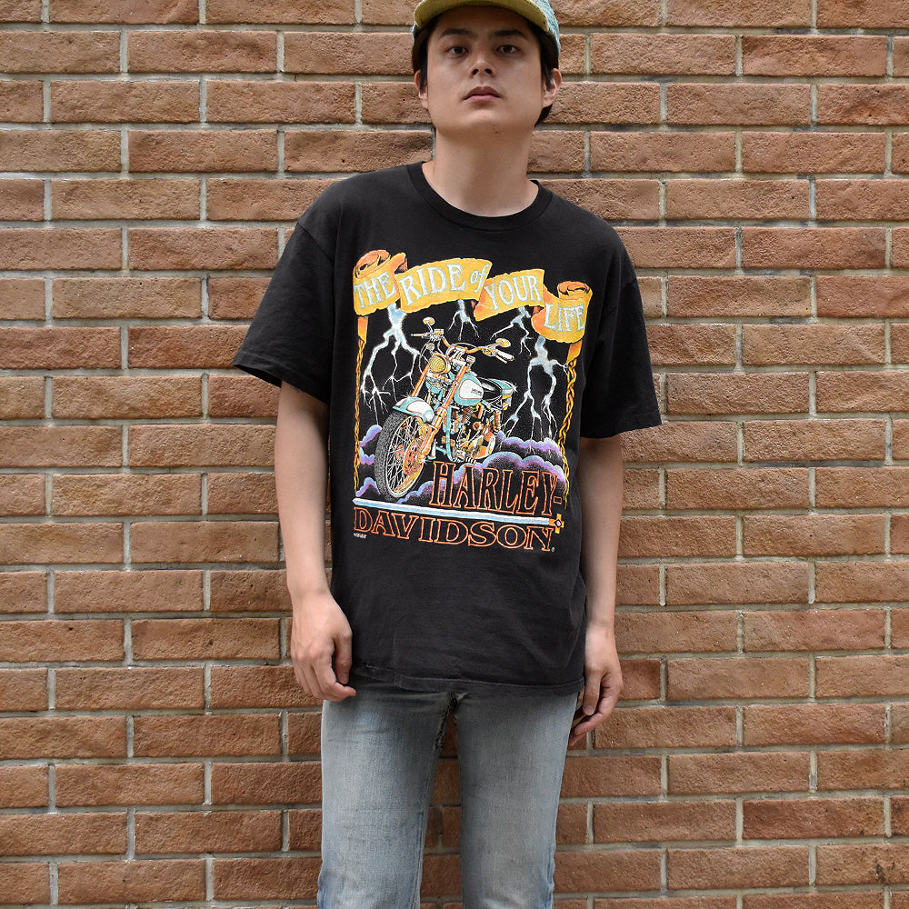 90's Harley-Davidson “The Ride of Your Life” サンダー！Tシャツ USA製 250624H