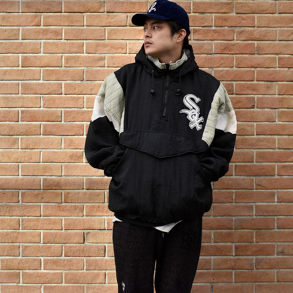90's StarPlayer MLB “Chicago White Sox“ フード付き パフジャケット 250115H