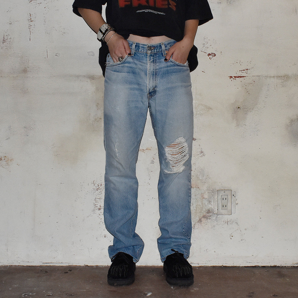 90's ダメージ！ Levi's 517 ブーツカットデニムパンツ USA製 240818H