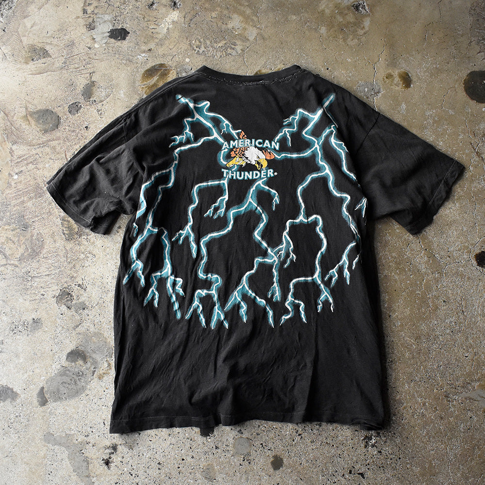 90’s AMERICAN THUNDER “TOO HOT” Hot Rod Tシャツ USA製 250803H