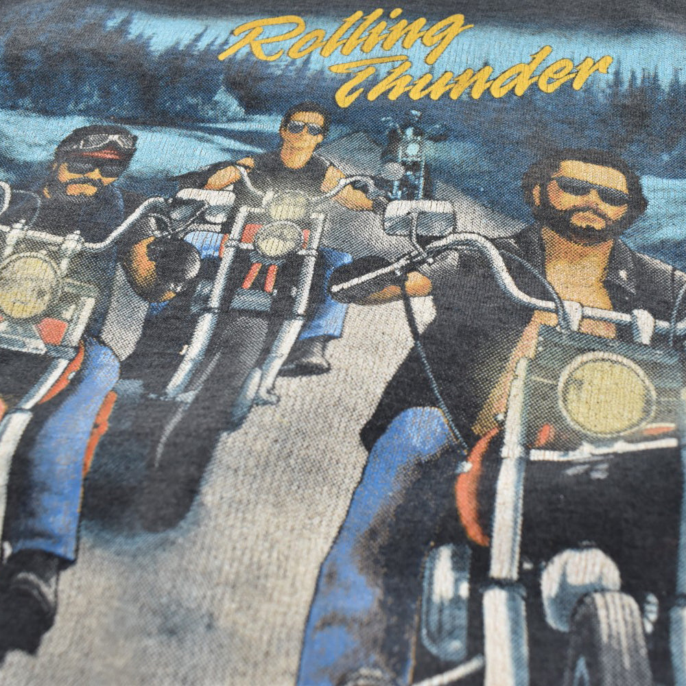 90's HARLEY-DAVIDSON / 3D EMBLEM "Rolling Thunder" ハーレーT 260623H
