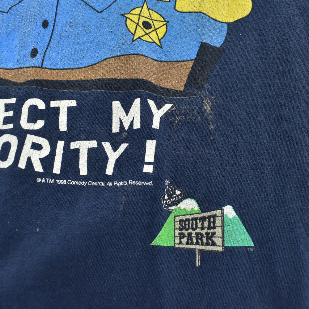 90's South Park "RESPECT MY AUTHORITY!" Cartman アニメTシャツ 260804H