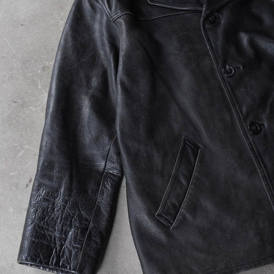 90’s Misty Harbor レザーカーコート 251104H