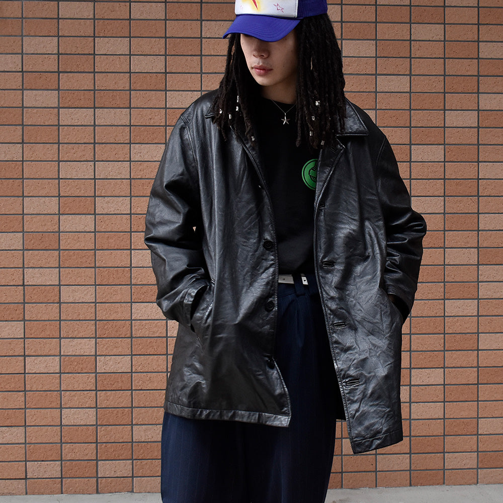 90's M.JULIAN  WILSONS レザーカーコート 240225H