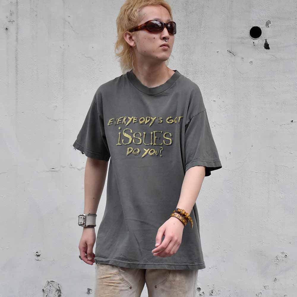 Y2K Korn “EVERYBODY'S GOT iSSUES Do YOU？” Tシャツ 240606H
