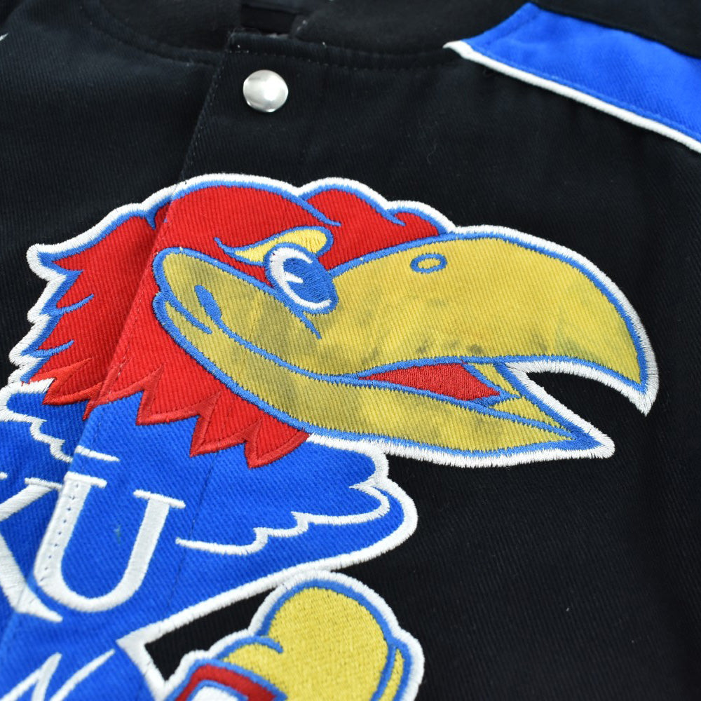 90's University of Kansas JAYHAWKS レーシングスタジャン 260310H