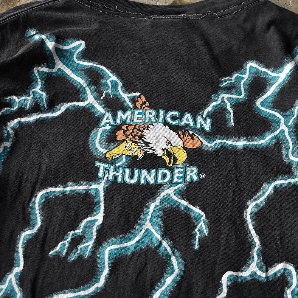90’s AMERICAN THUNDER “TOO HOT” Hot Rod Tシャツ USA製 250803H